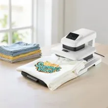 VEVOR Auto Heat Press Machine T-Shirt Press Machine 15 x 15 in Heat Plate White