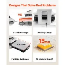 VEVOR Auto Heat Press Machine, 15 x 15 inch, T-Shirt Press Machine with Auto Release and Adjustable Pressure, Digital Display, Rapid Heating, for Sublimation, Vinyl, Heat Transfer Projects, White