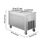 VEVOR Commercial Ice Roll Maker, Two 17.7" Round Pans Stir-Fried Ice Roll Machine, 1800W Stainless Steel Ice Cream Roll Machine for Yogurt Cream Machine for Bars Cafés Dessert Shops