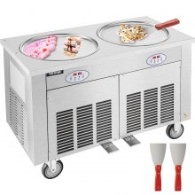 Máquina para hacer helados comerciales VEVOR Máquina para hacer helados  comerciales de un solo sabor 4.7-5.3 Gal/H Máquina para hacer helados de