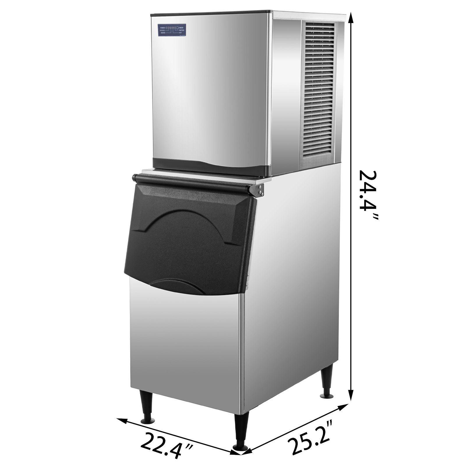 VEVOR Flake Ice Machine 496 LBS/24 H Commercial Ice Machine Maker,Snowflake Ice Maker with 353 LBS Ice Storage Capacity, Commercial Snow Flake Ice Maker, with Water Filters