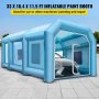 10x5x3.5m Inflatable Giant Spray Paint Booth Car Workstation Tent Waterproof
