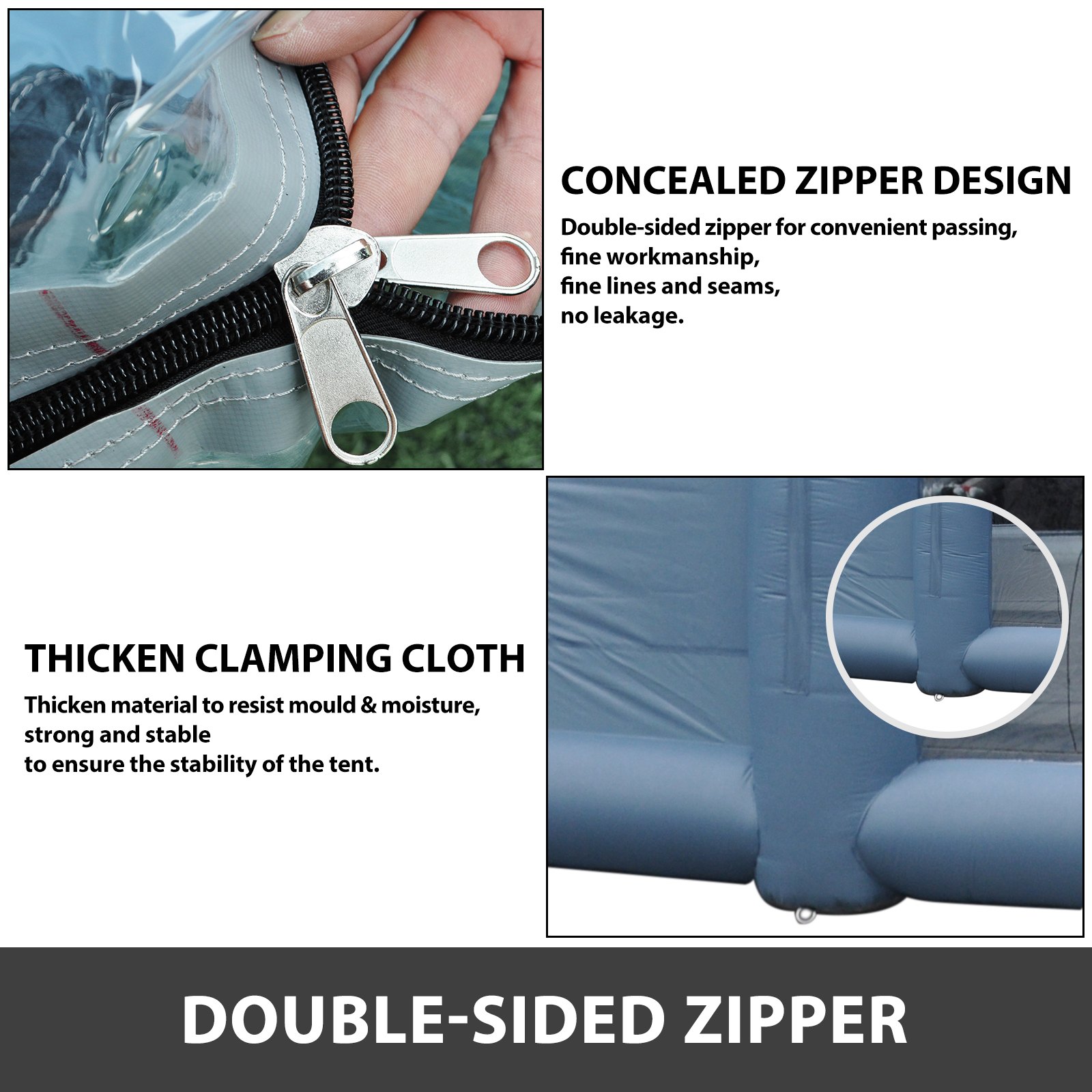 12x5x4m Inflatable Giant Spray Paint Booth Tent Camping Exhibition 2 Blowers