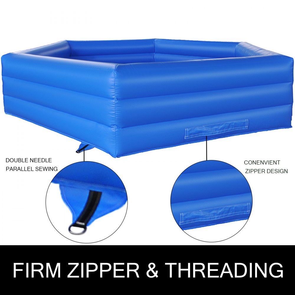 VEVOR 15 ft Gaga Ball Pit, Inflatable with Electric Air Pump, Gagaball Court Inflates in Under 3 Minutes, for Outdoor and Indoor School Family Activity