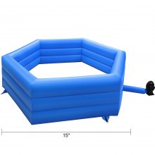 VEVOR 15 ft Gaga Ball Pit, Inflatable with Electric Air Pump, Gagaball Court Inflates in Under 3 Minutes, for Outdoor and Indoor School Family Activity
