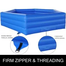 VEVOR Gaga Ball Pit Inflatable, 20 ft Gagaball Court with Electric Air Pump, Inflates in Under 3 Minutes for Outdoor Indoor School Family Activity