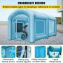 VEVOR 13x8x7ft Inflatable Spray Booth Tent Paint Booth 750W DL Blower