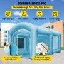 VEVOR Inflatable Spray Booth Tent 13 x 8 x 7FT Inflatable Paint Booth Tent Car Paint Booth Giant Workstation 210D Oxford Fabric With 2 High-Power Blowers