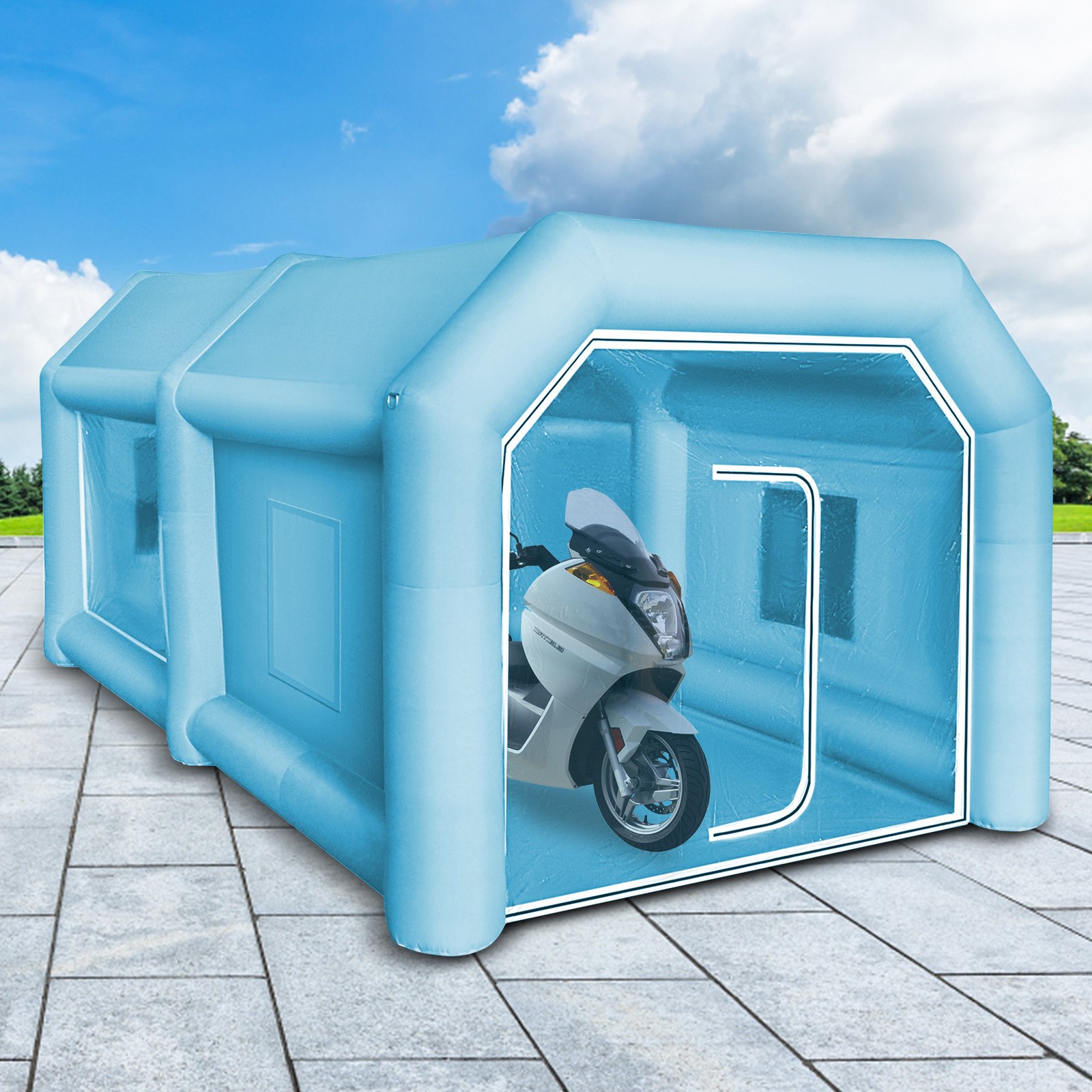 Inflatable Paint Tent Giant Workstation Spray Paint Booth Custom 13x8x7FT