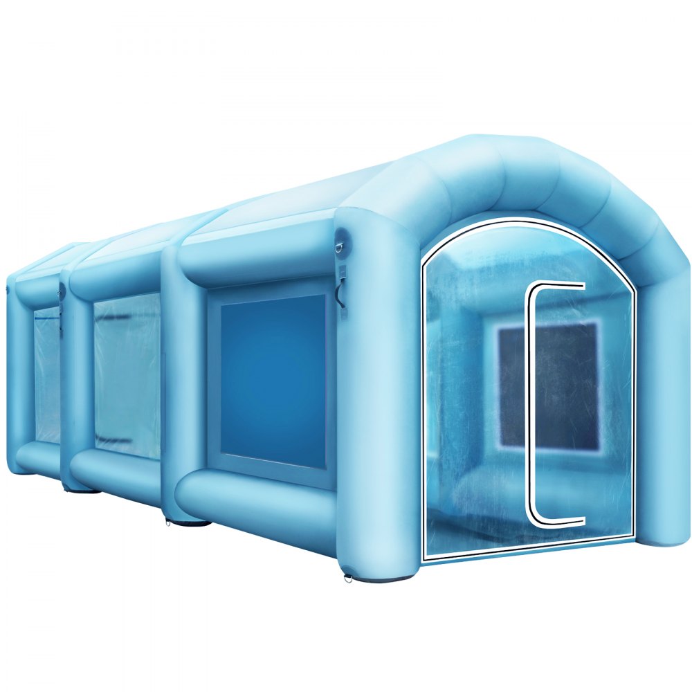 VEVOR Cabina de pintura inflable 20x10x8.2ft con 2 sopladores Cabina de pintura inflable con sistema de filtro Cabina de pintura portátil para estacionamiento de automóviles Estación de trabajo