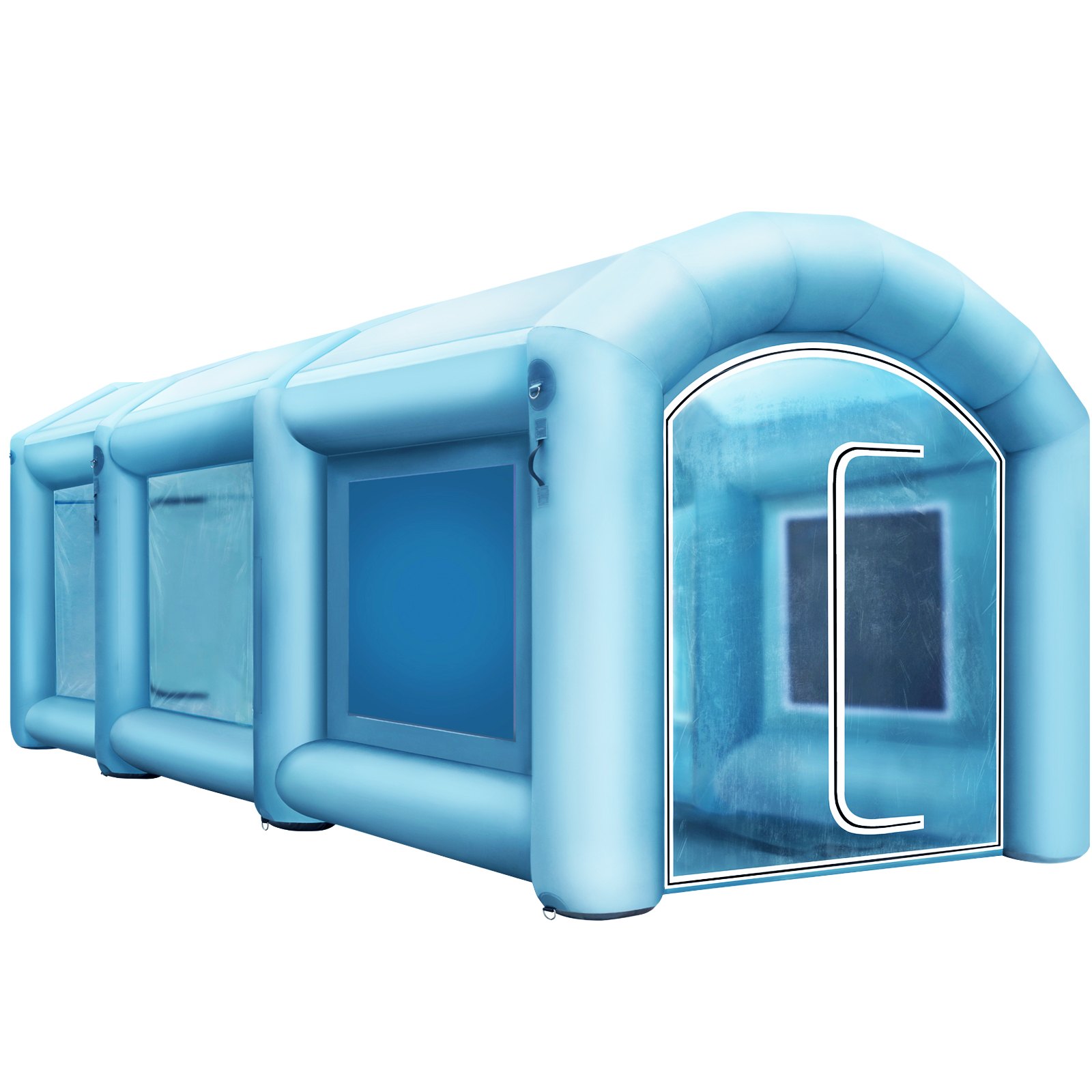 VEVOR 20x10x8Ft Inflatable Spray Booth Custom Tent Paint Booth Inflatable