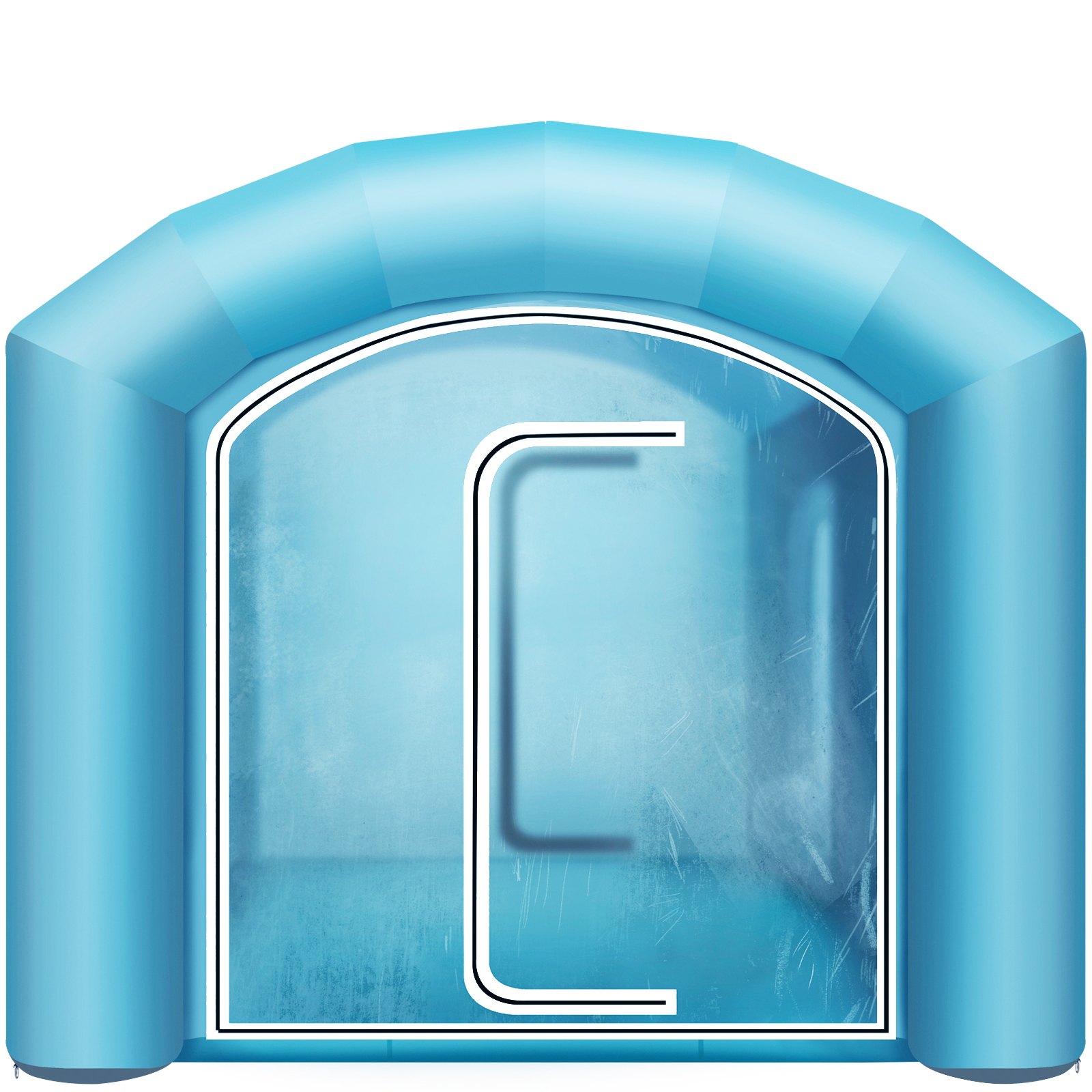 VEVOR 20x10x8Ft Inflatable Spray Booth Custom Tent Paint Booth Inflatable