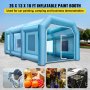 Coche inflable personalizado de la cabina de pintura del coche de la tienda de la cabina de espray inflable de los 26x13x10Ft