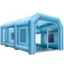 VEVOR Portable Inflatable Paint Booth, 8 x 4 x 3 m Inflatable Spray Booth, Car Paint Tent Air Filter System & 2 Blowers, Upgraded Blow Up Spray Booth Tent, Auto Paint Workstation Motorcycle Garage