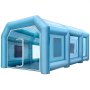 VEVOR Portable Inflatable Paint Booth, 8 x 4 x 3 m Inflatable Spray Booth, Car Paint Tent Air Filter System & 2 Blowers, Upgraded Blow Up Spray Booth Tent, Auto Paint Workstation Motorcycle Garage