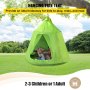 VEVOR Tente d'arbre suspendue, capacité maximale de 200 kg, balançoire de tente d'arbre, Hangout Hugglepod avec coussin gonflable lumineux de décoration arc-en-ciel LED, combinaison de tente hamac de plafond pour enfants et adultes, intérieur et extérieur, vert