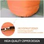 VEVOR Inflatable Arch Orange 20ft, Hexagon Inflatable Arch Built in 100W Blower, Inflatable Archway for Race Outdoor Advertising Commerce