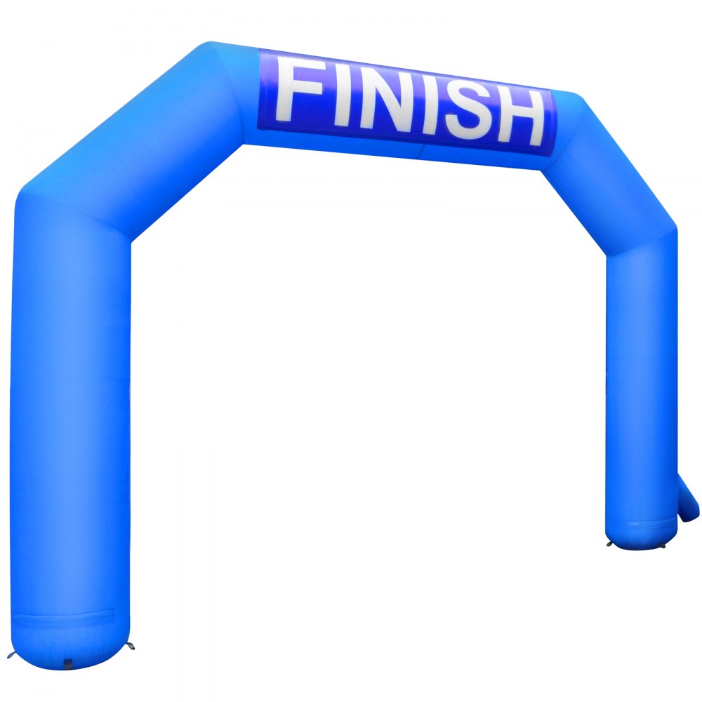 VEVOR Inflatable Arch, 15ft Hexagon Inflatable Arch, with Blower Inflatable Archway for Race Outdoor Advertising Commerce, Blue