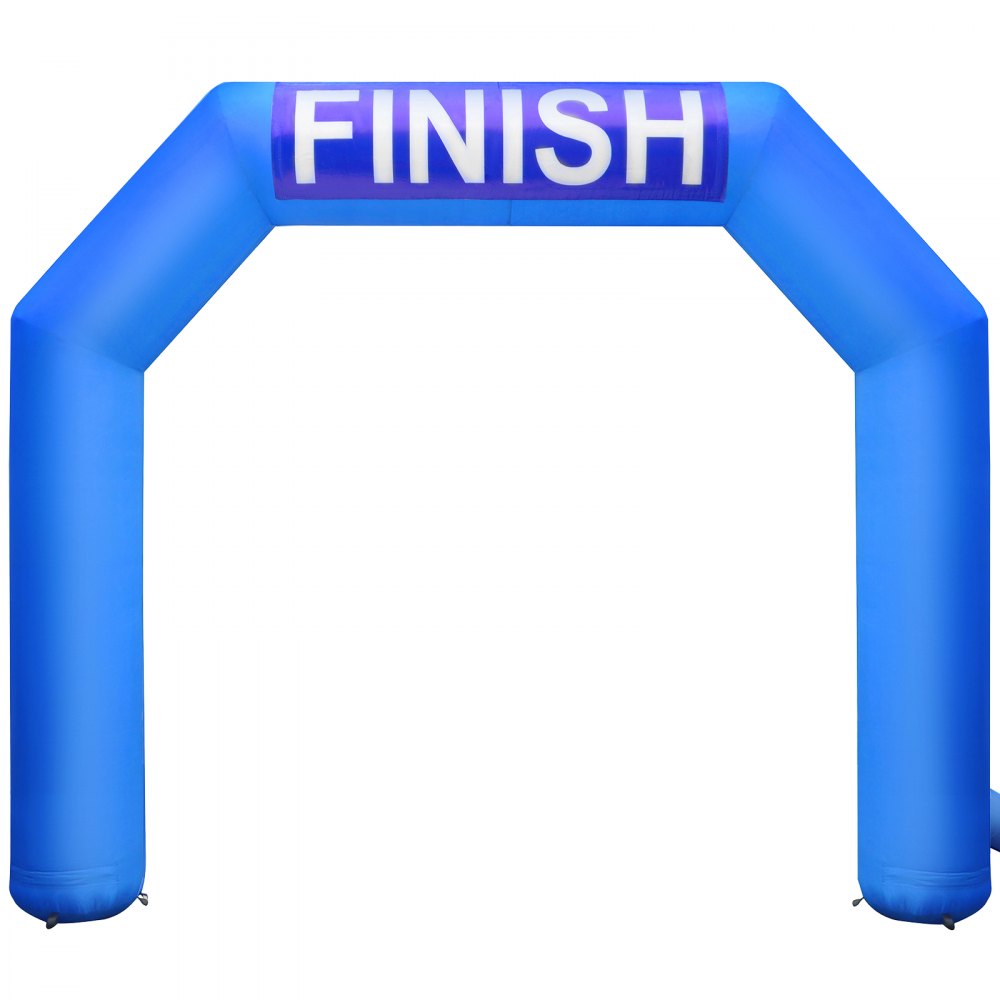 VEVOR Inflatable Arch, 15ft Hexagon Inflatable Arch, with Blower Inflatable Archway for Race Outdoor Advertising Commerce, Blue