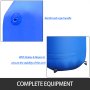 Soplador de aire inflable azul para publicidad al aire libre, arco de 15 pies con ventilador