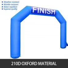 VEVOR Inflatable Arch, 15ft Hexagon Inflatable Arch, with Blower Inflatable Archway for Race Outdoor Advertising Commerce, Blue