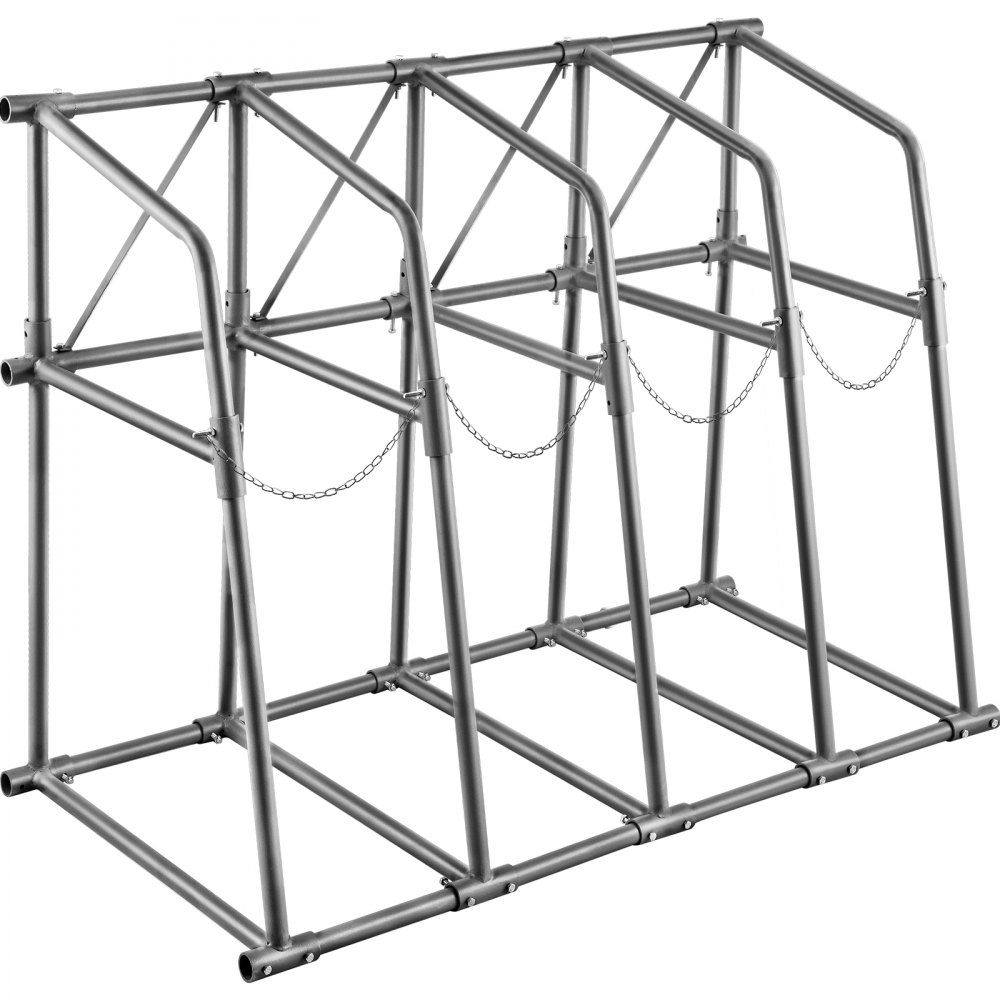 VEVOR Vertical Bar Rack, 48"W x 24"D x 60"H Vertical Material Bar Rack, 4 Rays Vertical Bar Storage Rack, 530 LBS Capacidad Vertical Pipe Storage Rack, para almacenar maderas, tuberías, otros materiales largos