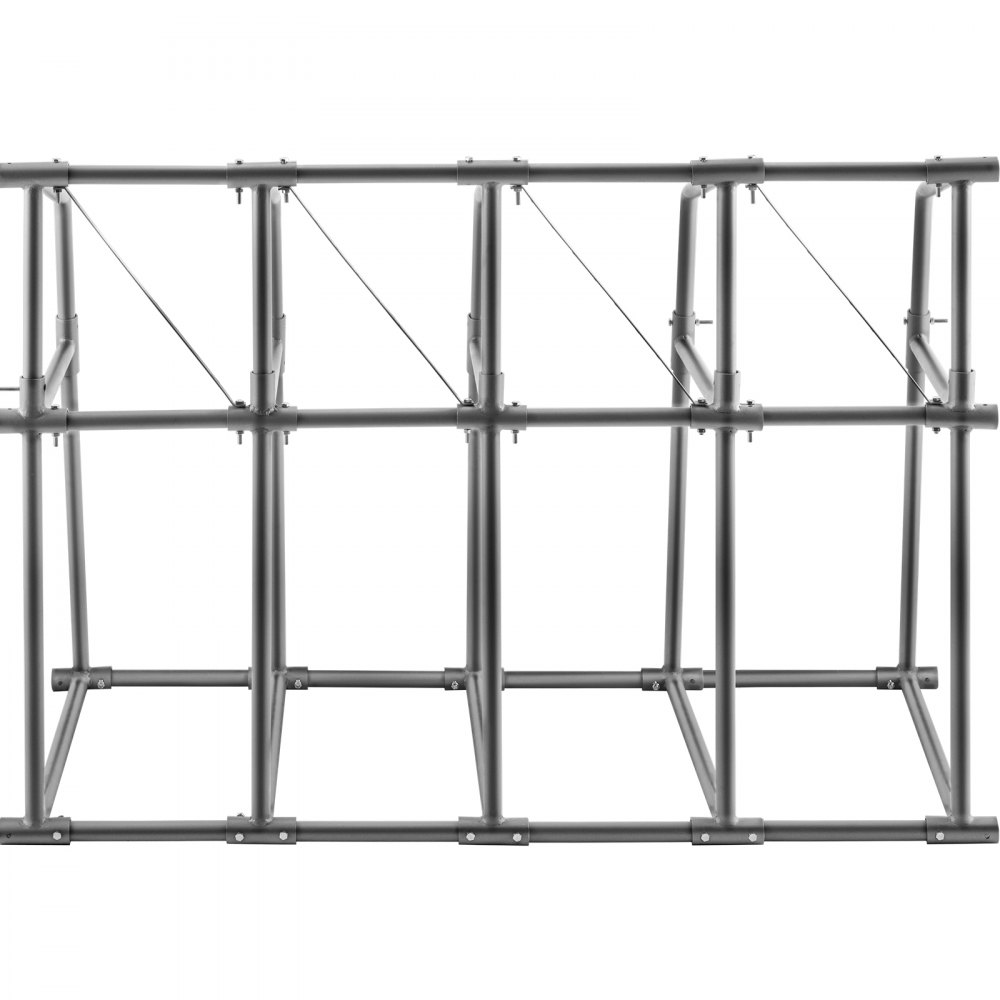 VEVOR Vertical Bar Rack, 48"W x 24"D x 60"H Vertical Material Bar Rack, 4 Rays Vertical Bar Storage Rack, 530 LBS Capacidad Vertical Pipe Storage Rack, para almacenar maderas, tuberías, otros materiales largos