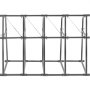 VEVOR Vertical Bar Rack, 48"W x 24"D x 60"H Vertical Material Bar Rack, 4 Rays Vertical Bar Storage Rack, 530 LBS Capacity Vertical Pipe Storage Rack, for Storing Lumbers, Pipes, Other Long Material