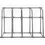 VEVOR Vertical Bar Rack, 48"W x 24"D x 60"H Vertical Material Bar Rack, 4 Rays Vertical Bar Storage Rack, 530 LBS Capacity Vertical Pipe Storage Rack, for Storing Lumbers, Pipes, Other Long Material
