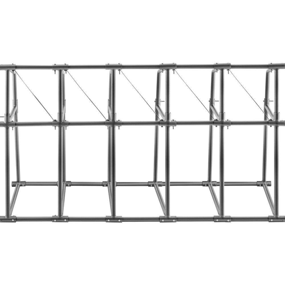VEVOR Vertical Bar Rack, 60"W x 24"D x 60"H Vertical Material Bar Rack, 5 Rays Vertical Bar Storage Rack, 660 LBS Capacity Vertical Pipe Storage Rack, for Storing Lumbers, Pipes, Other Long Material