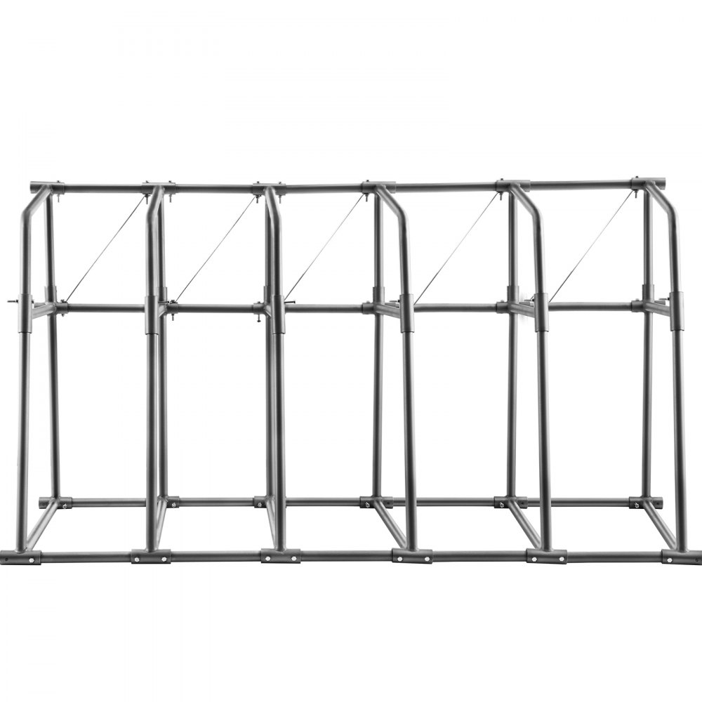 VEVOR Vertical Bar Rack, 60"W x 24"D x 60"H Vertical Material Bar Rack, 5 Rays Vertical Bar Storage Rack, 660 LBS Capacity Vertical Pipe Storage Rack, for Storing Lumbers, Pipes, Other Long Material