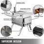 VEVOR Large Tent Wood Stove Stainless Steel Tent Wood Burning Stove For Camping