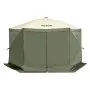 VEVOR Pop Up Gazebo Tent, Pop-Up Screen Tent 6 Sided Canopy Sun Shelter with 6 Removable Privacy Wind Cloths & Mesh Windows, 3.66x3.66x2.4m Quick Set Screen Tent with Mosquito Netting, Army Green