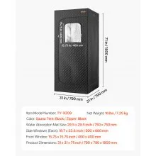 VEVOR 1 Person Portable Steam Sauna Tent Full with Steamer Remote Oil Box Black