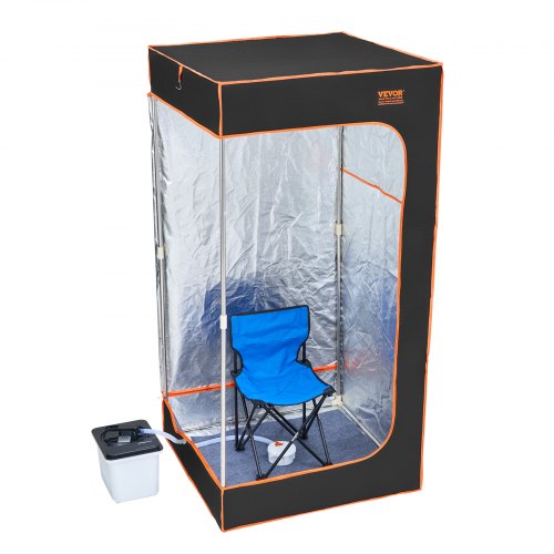 VEVOR Tragbares Saunazelt – 1050 W Infrarot-Sauna Für Zuhause, Mit Stuhl & Fernbedienung