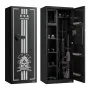 VEVOR 4 Gun Safe, Long Gun Cabinet for Rifles and Pistols, Quick Access Rifle Safe with 3 Ammo Slots and 2 Adjustable Racks, Large Digital Cabinet with Key and Password Lock