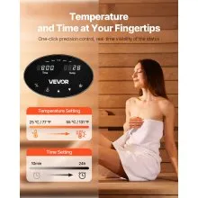 VEVOR 6kW Steam Generator with Controller for Home Sauna Spa Auto Drain Kit