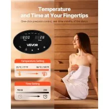 VEVOR 7.5kW Steam Generator with Controller for Home Sauna Spa Auto Drain Kit