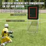 VEVOR 3x8ft Lacrosse Baseball Rebounder Softball Bounce Pinchback Net Adjustable