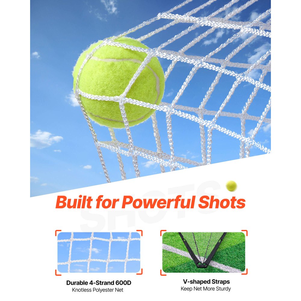 VEVOR Lacrosse Goal, 1.8mx1.8m Lacrosse Net, Portable Lacrosse Goal with Carry Bag, Fiberglass Rod Backyard Lacrosse Training Equipment, Easy Setup Collegiate Goal, Perfect for Youth Adult Training