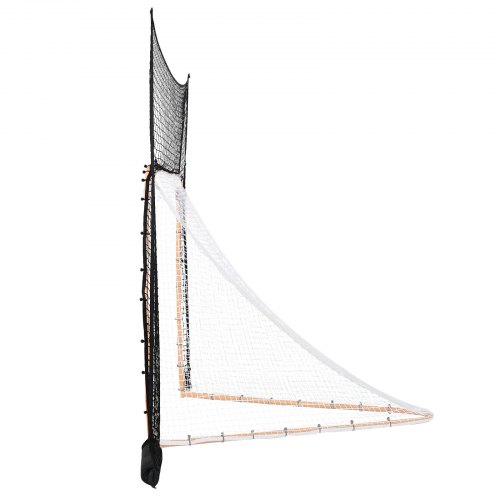 VEVOR Hockey & Lacrosse Goal Backstop – 12x9ft Net With Quick Setup For Youth & Adult (Net Only)