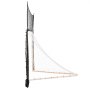 VEVOR Hockey and Lacrosse Goal Backstop, 12x9 ft Lacrosse Net with Extended Coverage, Quick Easy Setup Complete Accessories Training Net, Backyard Lacrosse Equipment, for Youth Adult (NET ONLY)