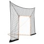 VEVOR Hockey and Lacrosse Goal Backstop, 12x9 ft Lacrosse Net with Extended Coverage, Quick Easy Setup Complete Accessories Training Net, Backyard Lacrosse Equipment, for Youth Adult (NET ONLY)