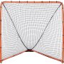 VEVOR Lacrosse Goal, 1.8mx1.8m Lacrosse Net, Folding Portable Backyard Lacrosse Training Equipment, Steel Frame Training Net, Quick & Easy Setup Lacrosse Goal, Perfect for Youth Adult Training, Orange