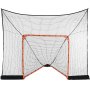 VEVOR Hockey and Lacrosse Goal Backstop laajennetulla peitolla, 12' x 9' Lacrosse Net, Täydelliset lisävarusteet Harjoitusverkko, Nopea ja helppo asennus Backyard Lacrosse -varusteet, täydellinen nuorten aikuisten harjoitteluun