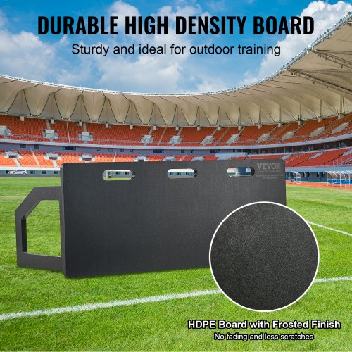 VEVOR Foldable Soccer Rebound Board - 40” X 16” HDPE Training Wall With 2 Angles, Portable For Drills
