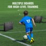 VEVOR Soccer Rebounder Board, 40"X16" bærbar fotballvegg med 2 vinkler Rebound, Sammenleggbart HDPE Kickback Rebound Board, Fotballtreningsutstyr for barn og voksne, pasnings- og skytetrening