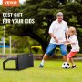 Placă de rebound de fotbal VEVOR, perete de fotbal portabil 40"X16" cu 2 unghiuri de rebound, placă de rebound pliabilă HDPE, echipament de antrenament de fotbal pentru copii și adulți, antrenament de pasă și trage