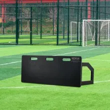 VEVOR Tabla de rebote de fútbol, ​​pared de fútbol portátil de 40 x 16 pulgadas con rebote de 2 ángulos, tabla de rebote plegable de HDPE, equipo de entrenamiento de fútbol para niños y adultos, práctica de pases y tiros