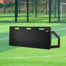 Tablero de rebote de fútbol VEVOR, pared de fútbol portátil de 45" x 18" con 2 ángulos de rebote, tablero de rebote de HDPE plegable, equipo de entrenamiento de fútbol para niños y adultos, práctica de pases y tiros